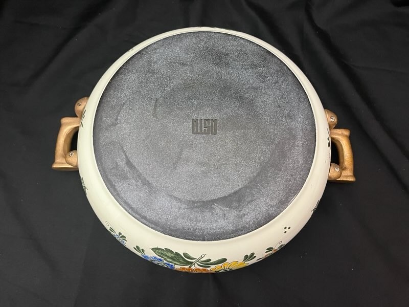 VGT Villeroy & Boch Alt Amsterdam ‘Flower C’ Dutch Oven Enamel Cookware 10″