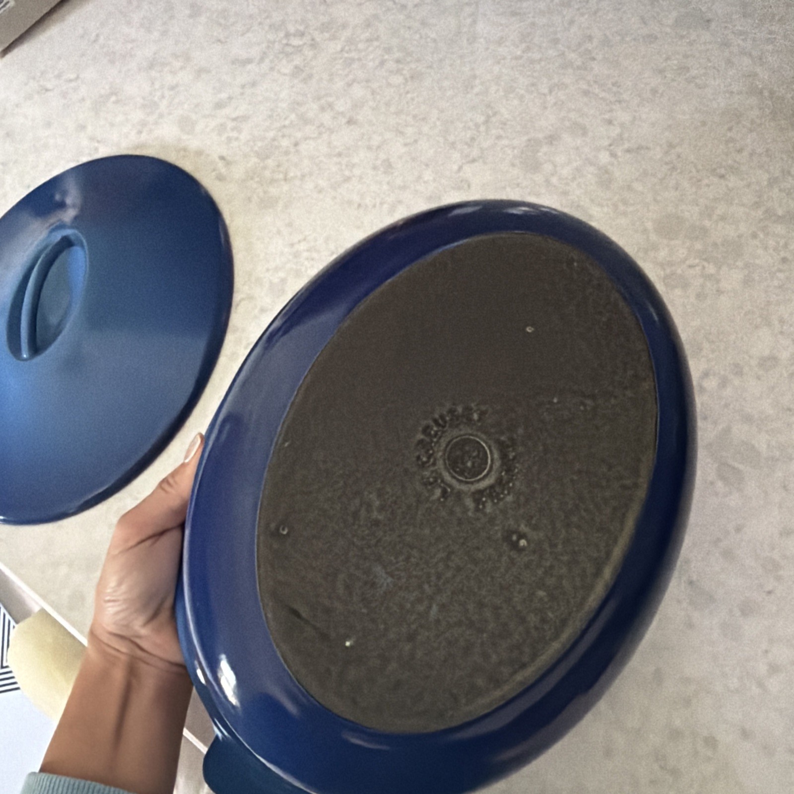 Le Creuset Terrine Oval 28cm Azure Blue Williams-Sonoma Limited Vintage
