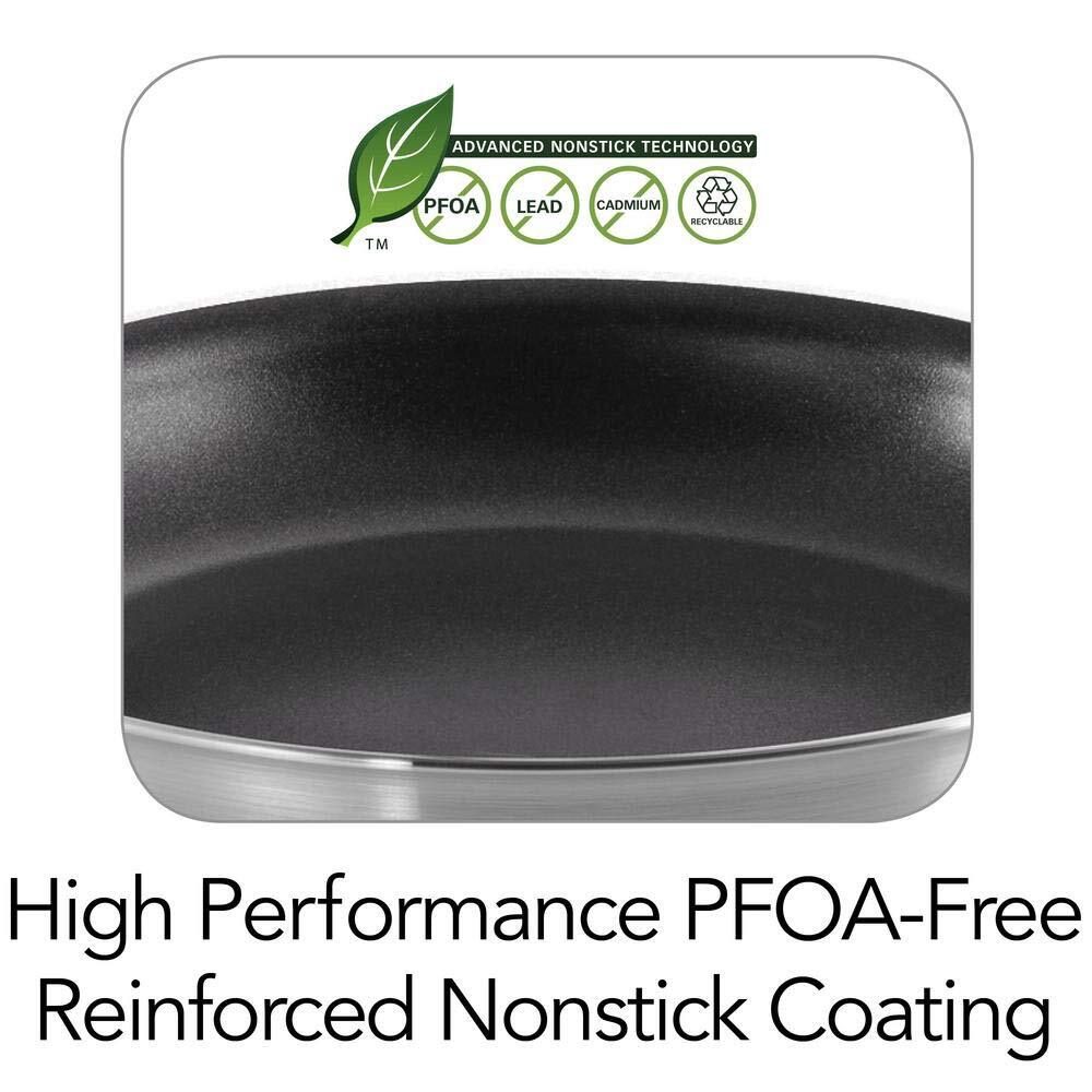 10-Inch Non Stick Frying Pan, Heavy-Gauge Aluminum Skillet with Reinforced Nonst