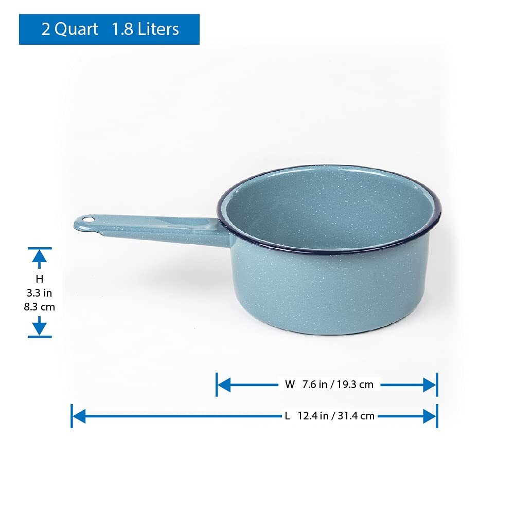 Granite Ware Saucepan, 2 Qt – Turquoise Blue