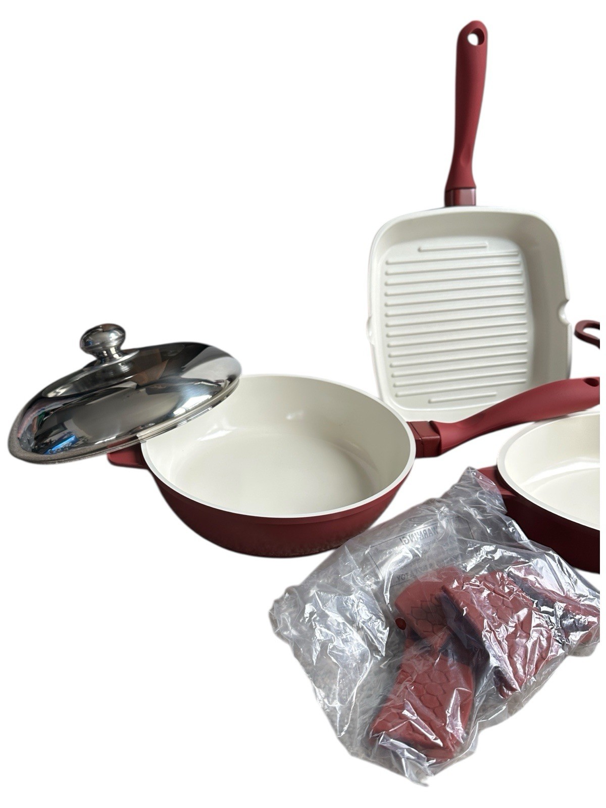Lorena Garcia Bella Kitchen 11 Pc Ceramic Cookware Set Technolon Nonstick New