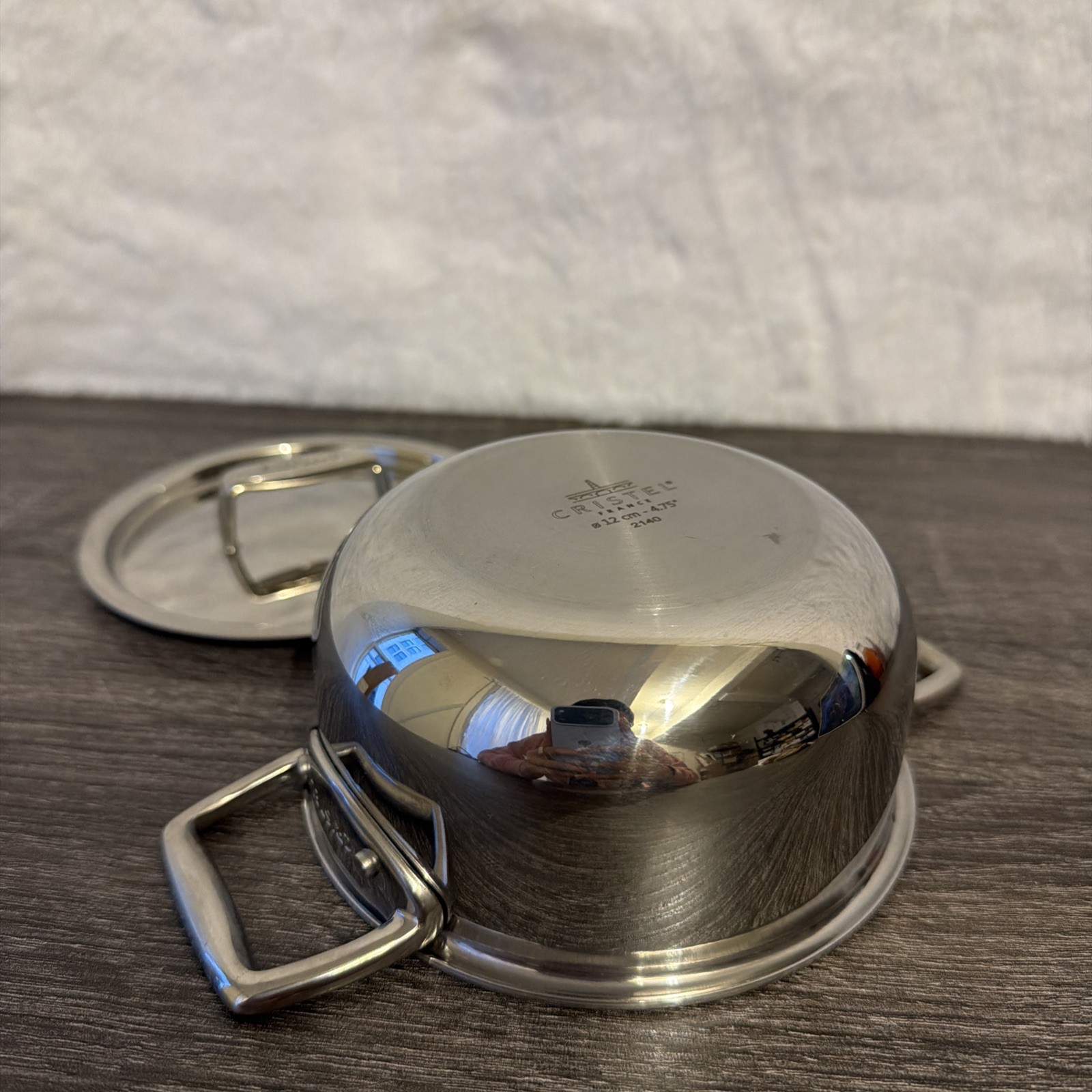 Cristel France Stainless Steel Saucepan Pot 12cm (4.75”) w/ Lid – Made in France