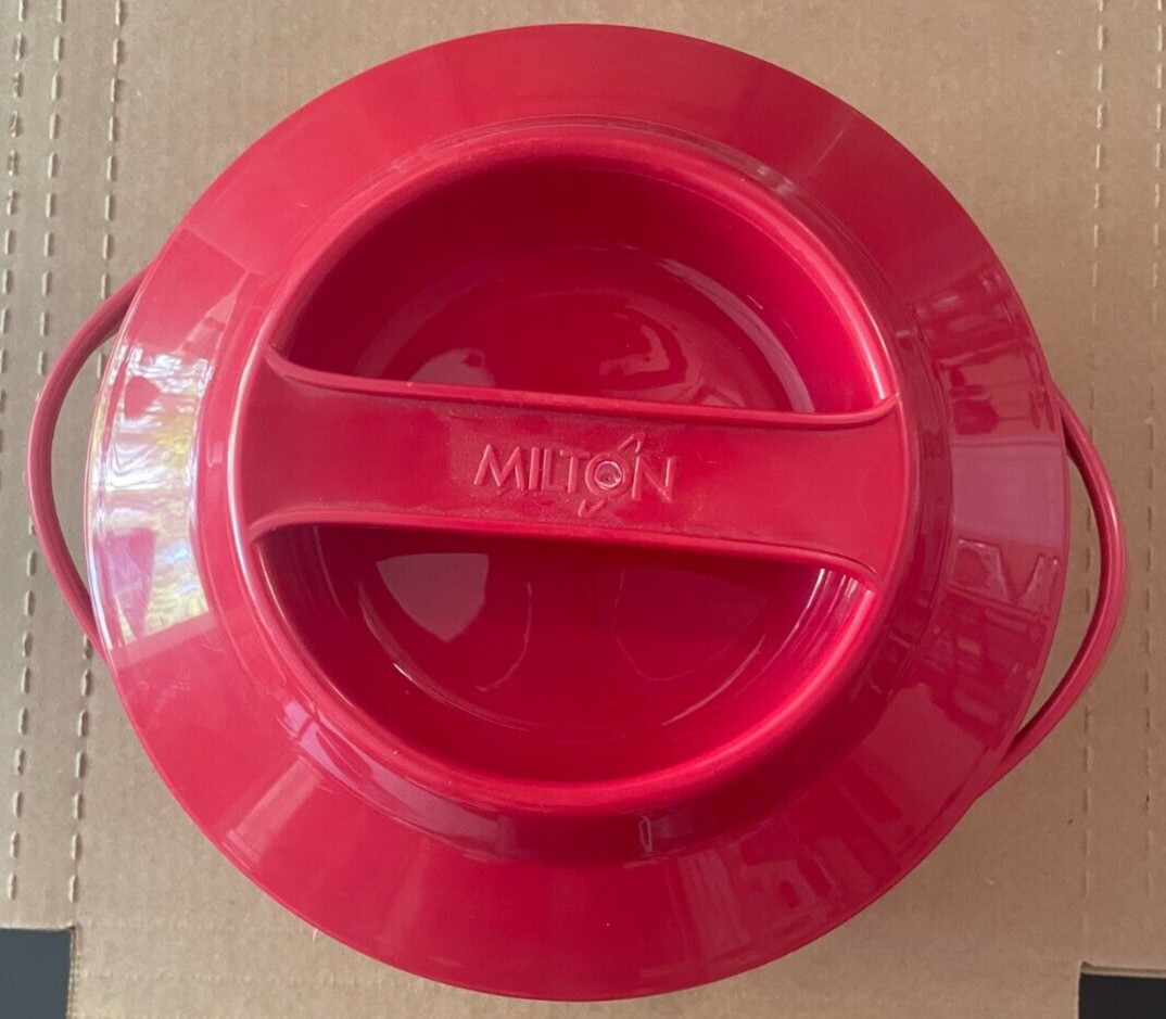 MILTON Microwow 2500 Insulated Microwave Casserole Dish RED As Seen On TV