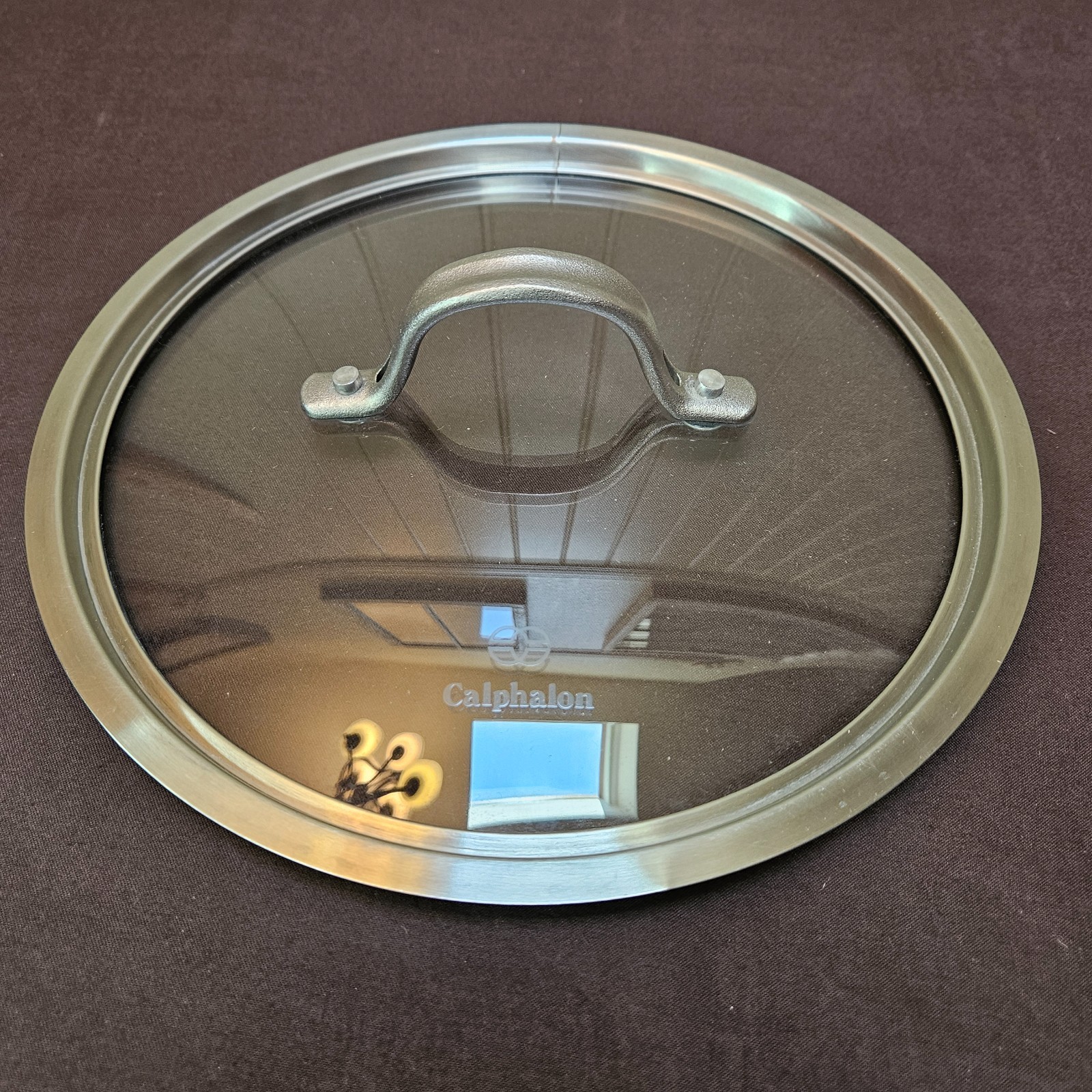 Calphalon 9.25” Tempered Glass Stainless LID ONLY Replacement Fits 8.75-9″ Pot