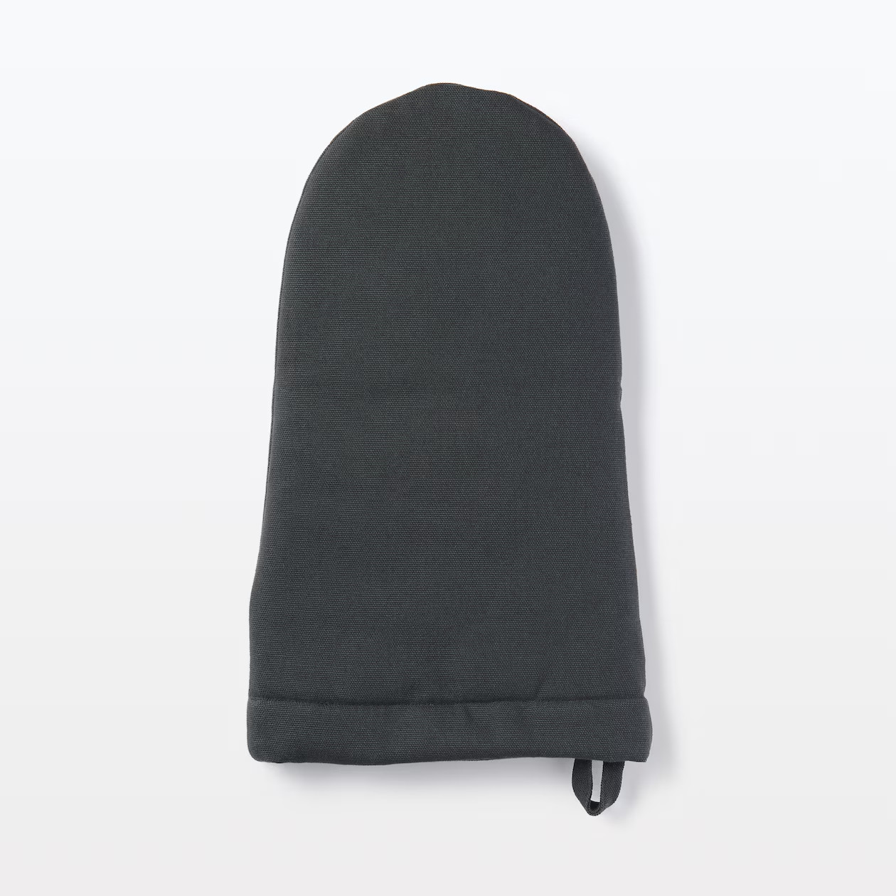 MUJI Plain-Weave Cotton Oven Mitt Dark Gray
