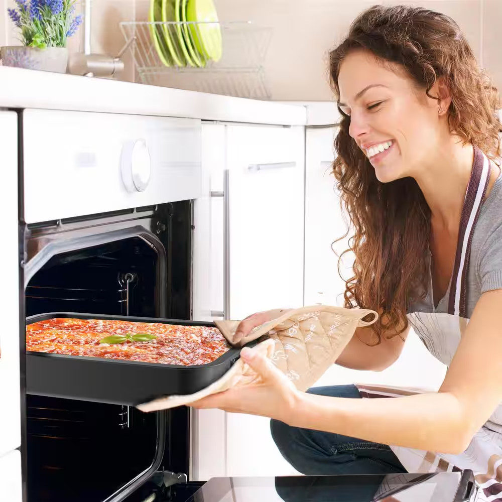 Heavy Duty Nonstick Roasting Pan with Flat Rack