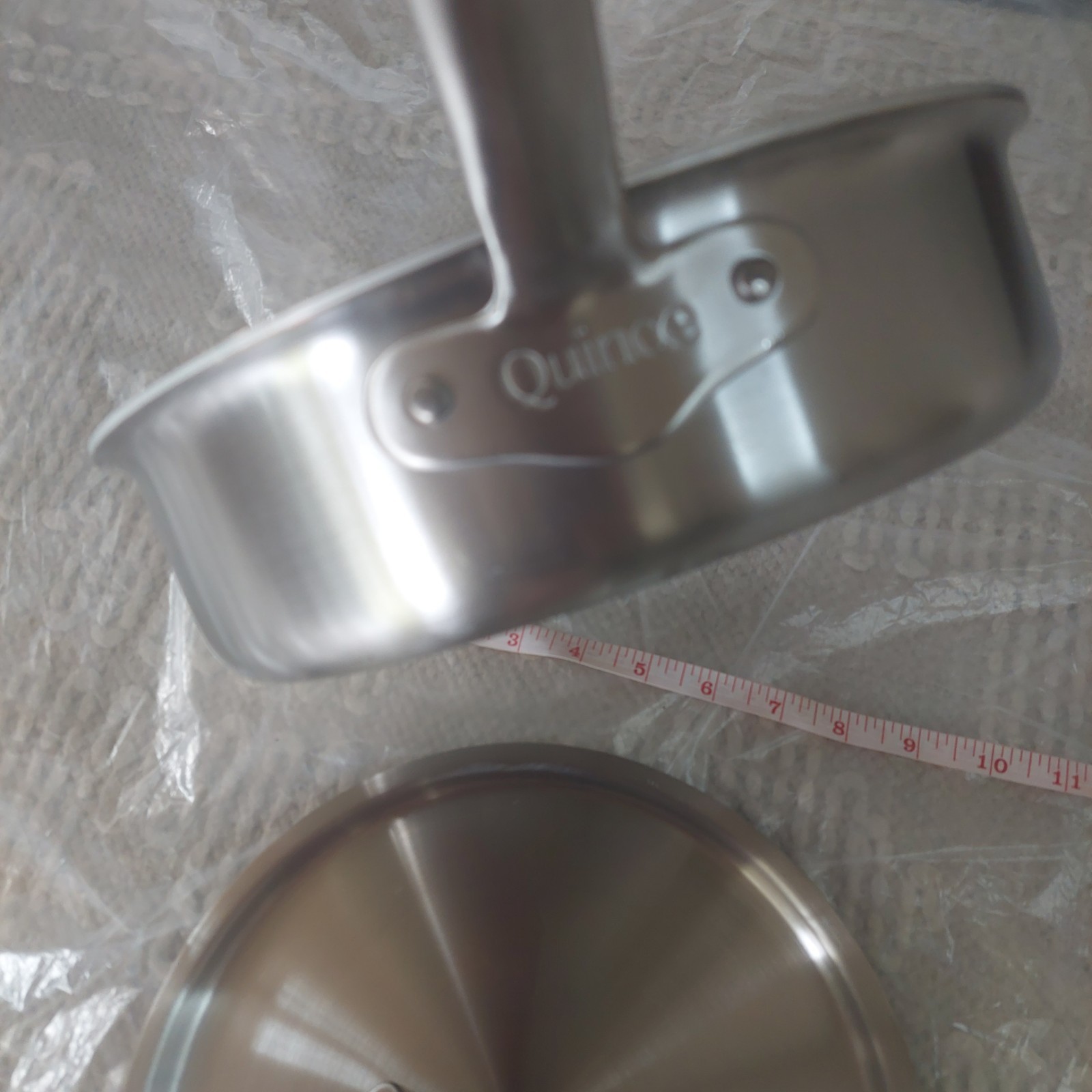 NWOT! Quince 3qt- 5ply Stainless Steel Non-Toxic Saute Pan With Lid! (SQ)