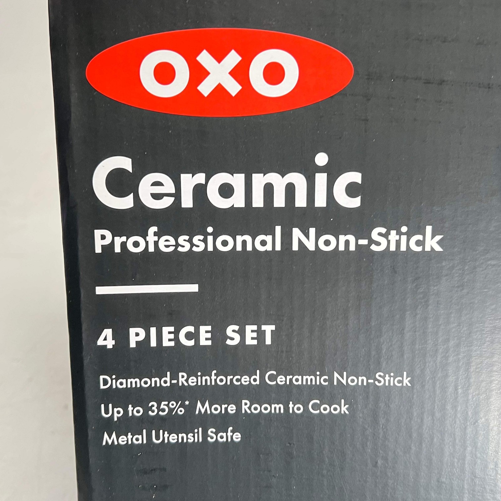 OXO (4 PIECE) Professional Ceramic Non-stick Sauce Pan Set 2.3qt – 1.7qt Black
