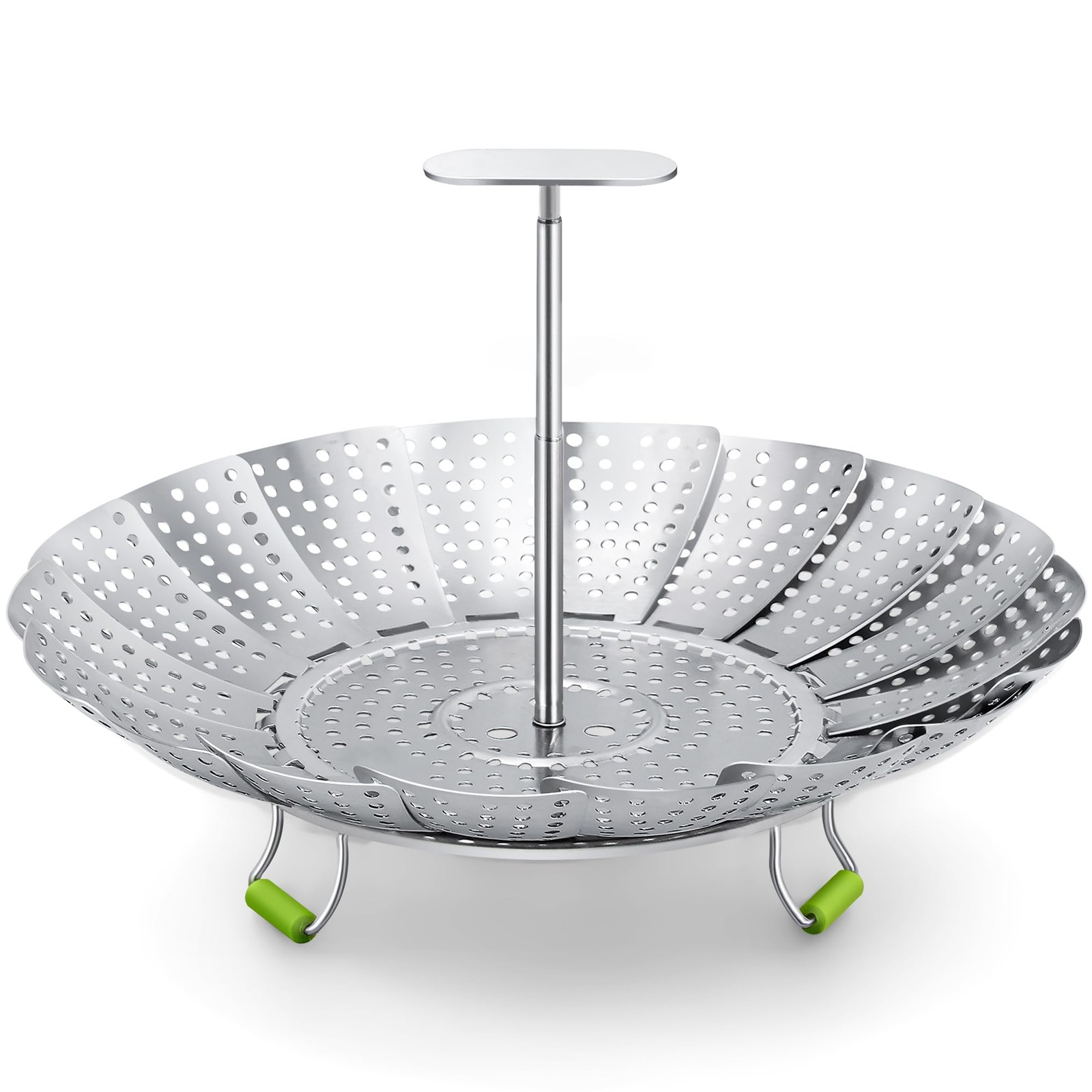 Steamer Basket, 3rd Generation Stainless Steel Vegetable Steamer with Extendable