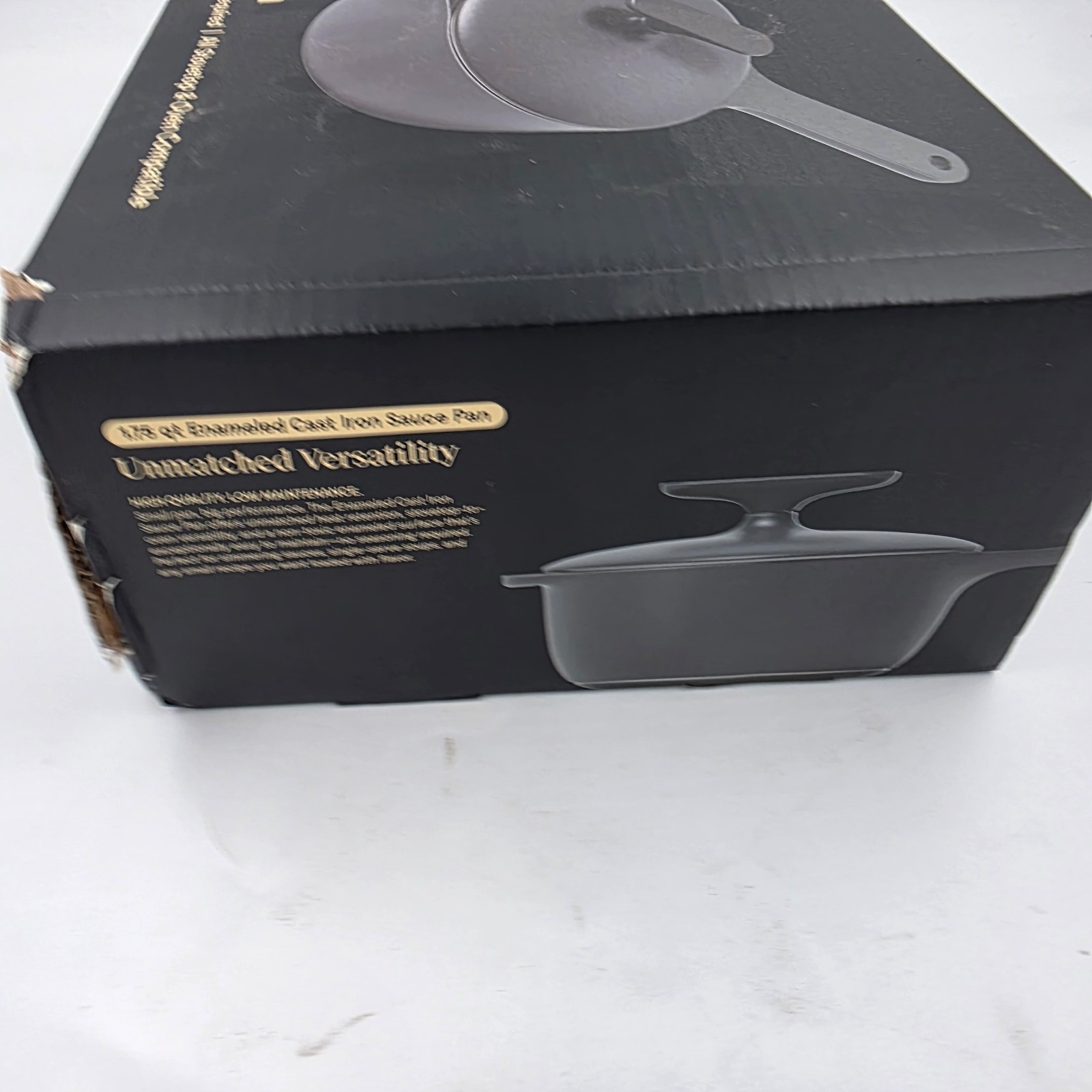Caraway Home Enameled Cast Iron Mini Sauce Pan Dark Grey