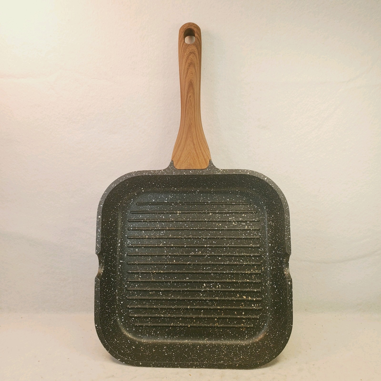 ESLITE LIFE Nonstick Grill Pan for Stove Tops Granite Coating 9.5″ Square