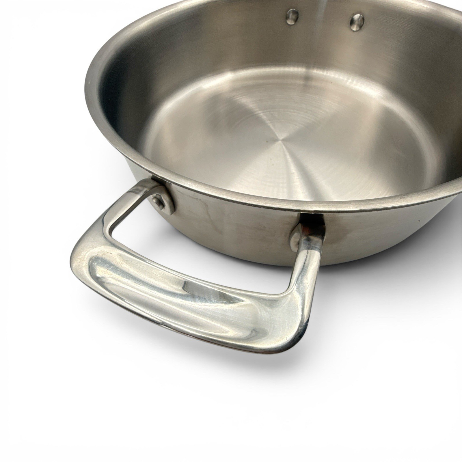 Italic 3Qt Stainless Steel Clad Saucier Pan With Lid
