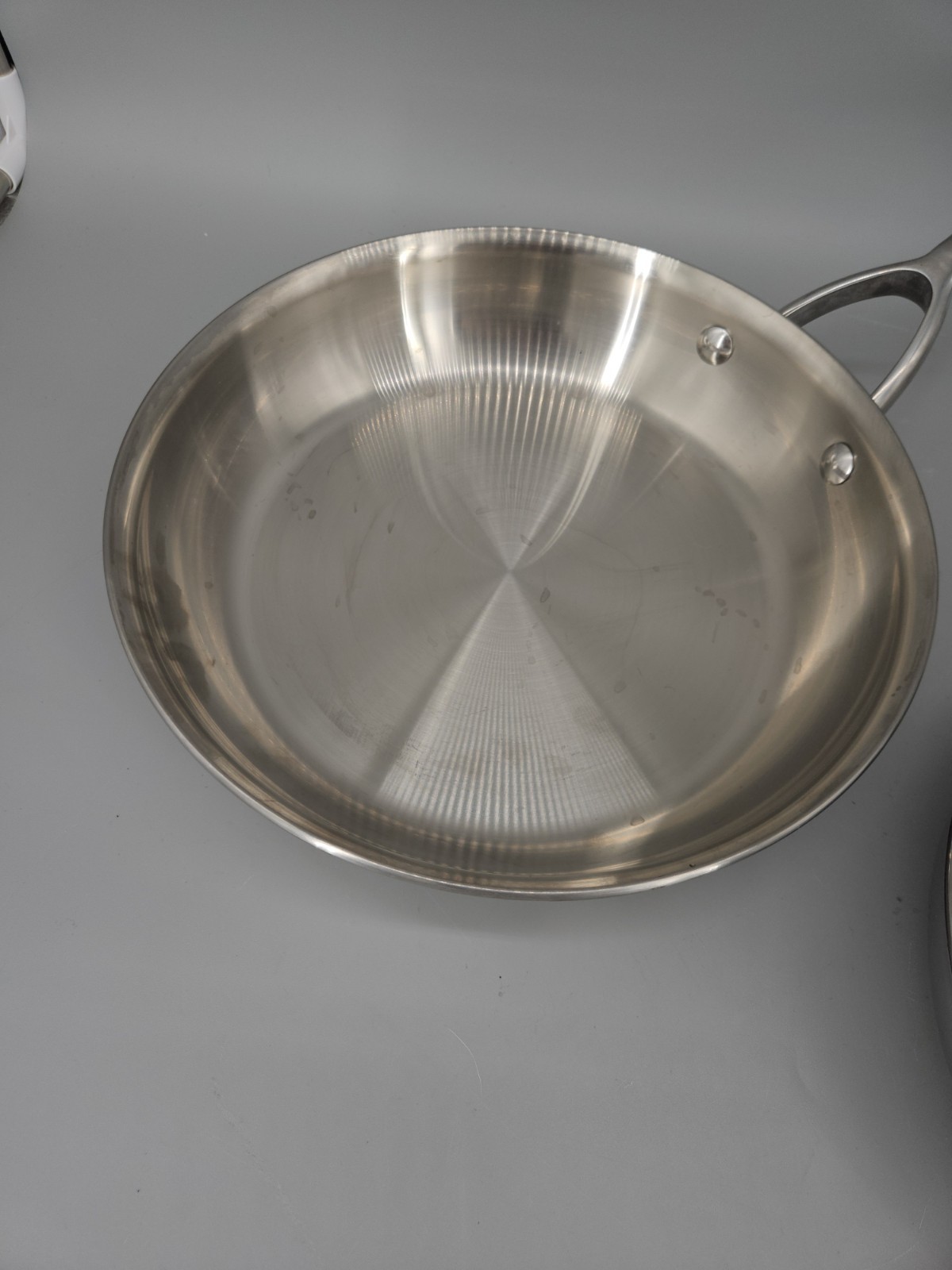 BonJour Stainless Steel Polished Clad 10″ 8.5″ Frying Pan Lot X2 Mirror Finish