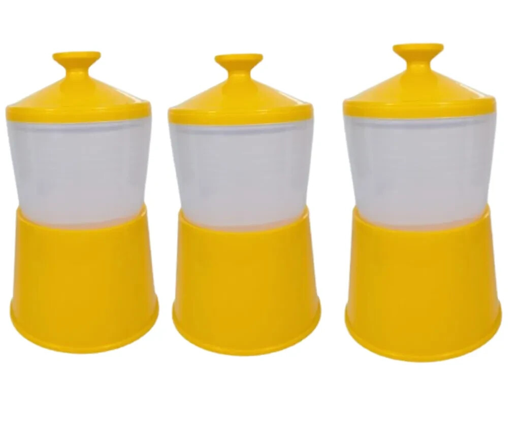 3pcs Half Boiled Egg Maker Malaysian Recipe Original Made in Malaysia Yellow DHL
