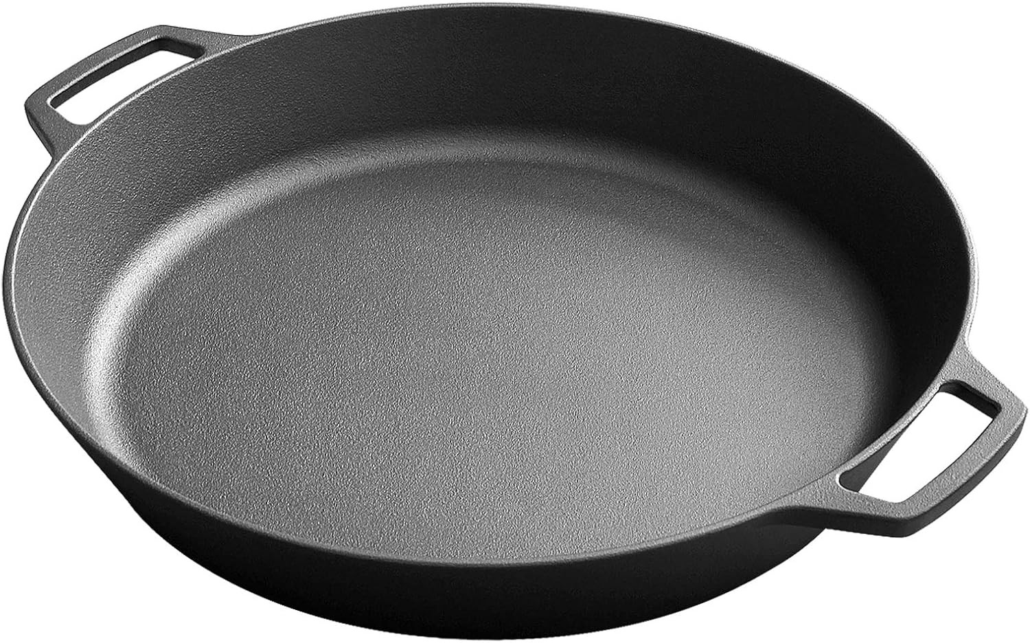 Pre-Seasoned Large Cast Iron Skillet 17 Inch, Dual Handle Outdoor Camping Frying