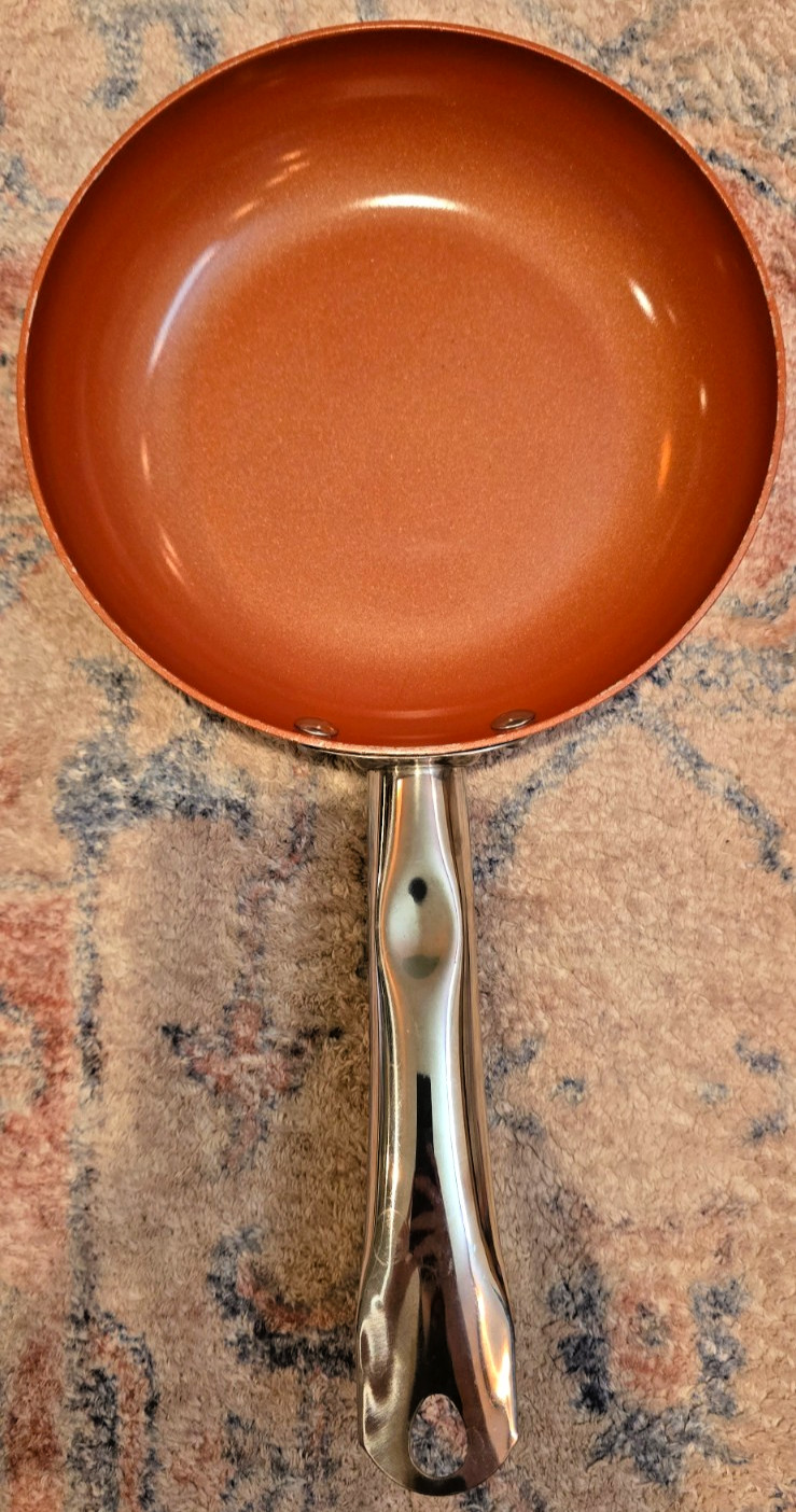 Copper Chef 8” Sauté Fry Pan Gently Used No Lid. high-quality copper