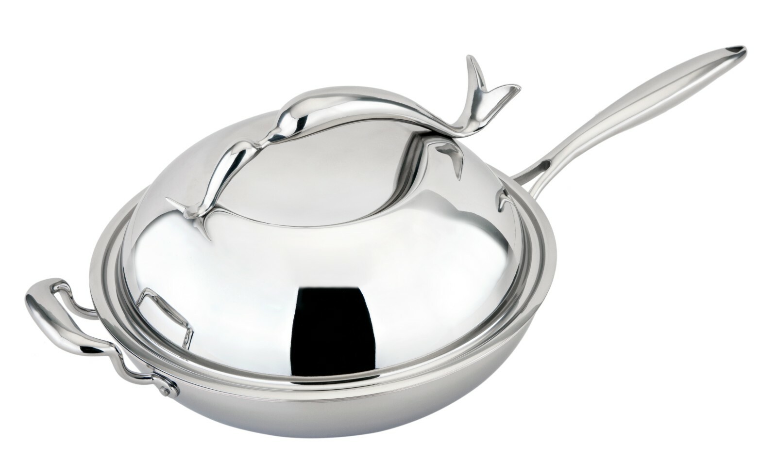All-Ply Dolphin Wok 18/10 Copper core, Multi Ply, 5-Ply, Pots, All clad