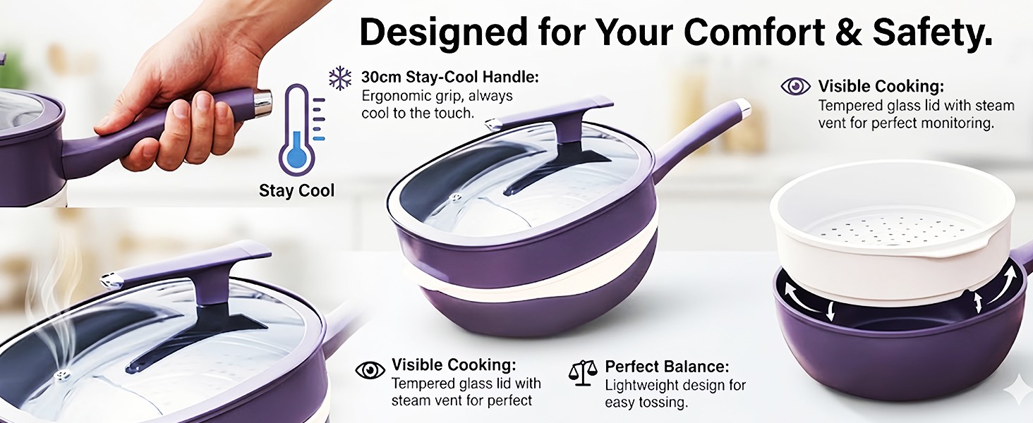 12in Titanium Alloy Non-Sti Pot with Lid with Steer 2026 Upgrade