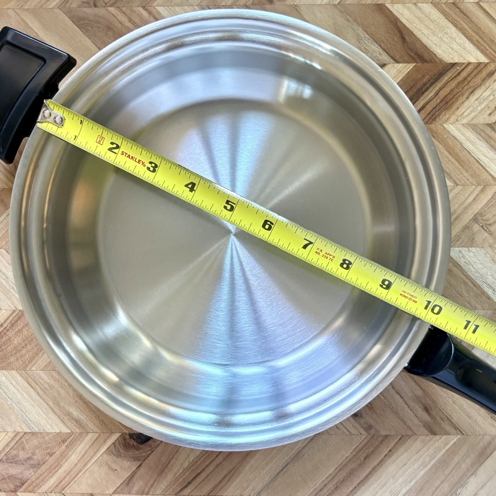 Kitchen Craft 10″ Freedom Skillet 2.3 qt Stainless Steel Made in USA – No Lid