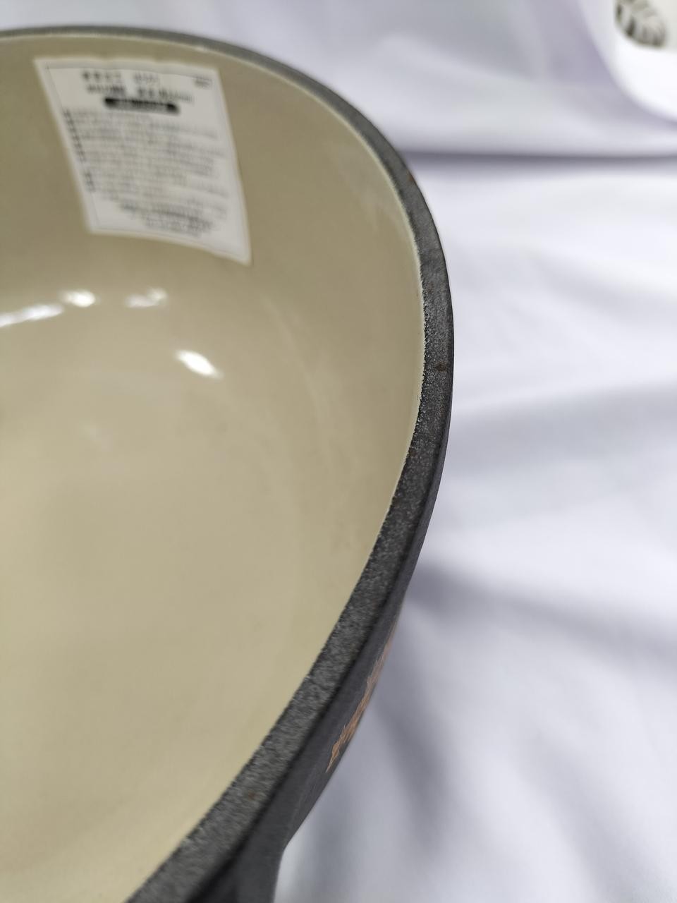 Le Creuset Decal Saucepan 22cm 2.5qt Black Appenzeller Fondue Pot Pan Cast Iron