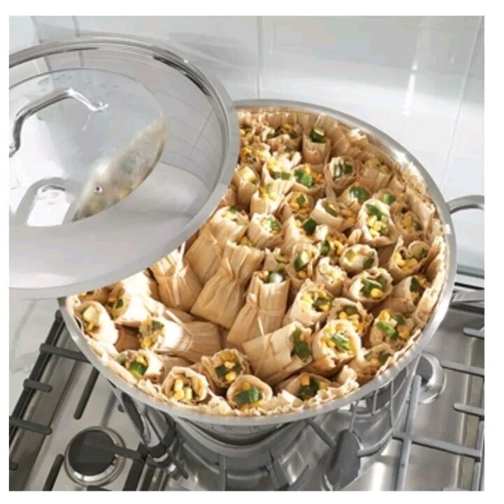 Princess house 60 QTS Stainless Steel pot /Steaming Rack