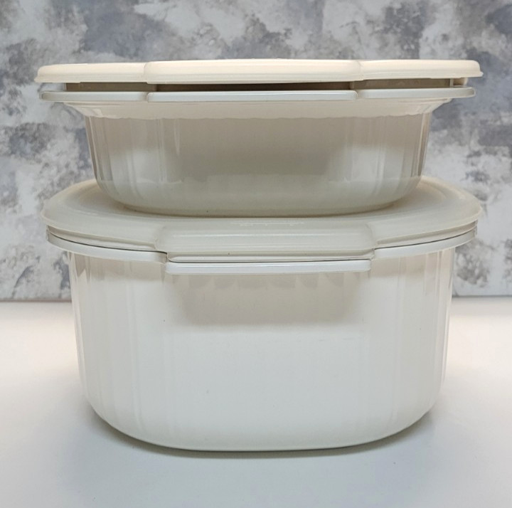 Rubbermaid 3, 2 & 1 Quart Microwave Cookware Casserole Bowls Steamer w/Lids 7 pc