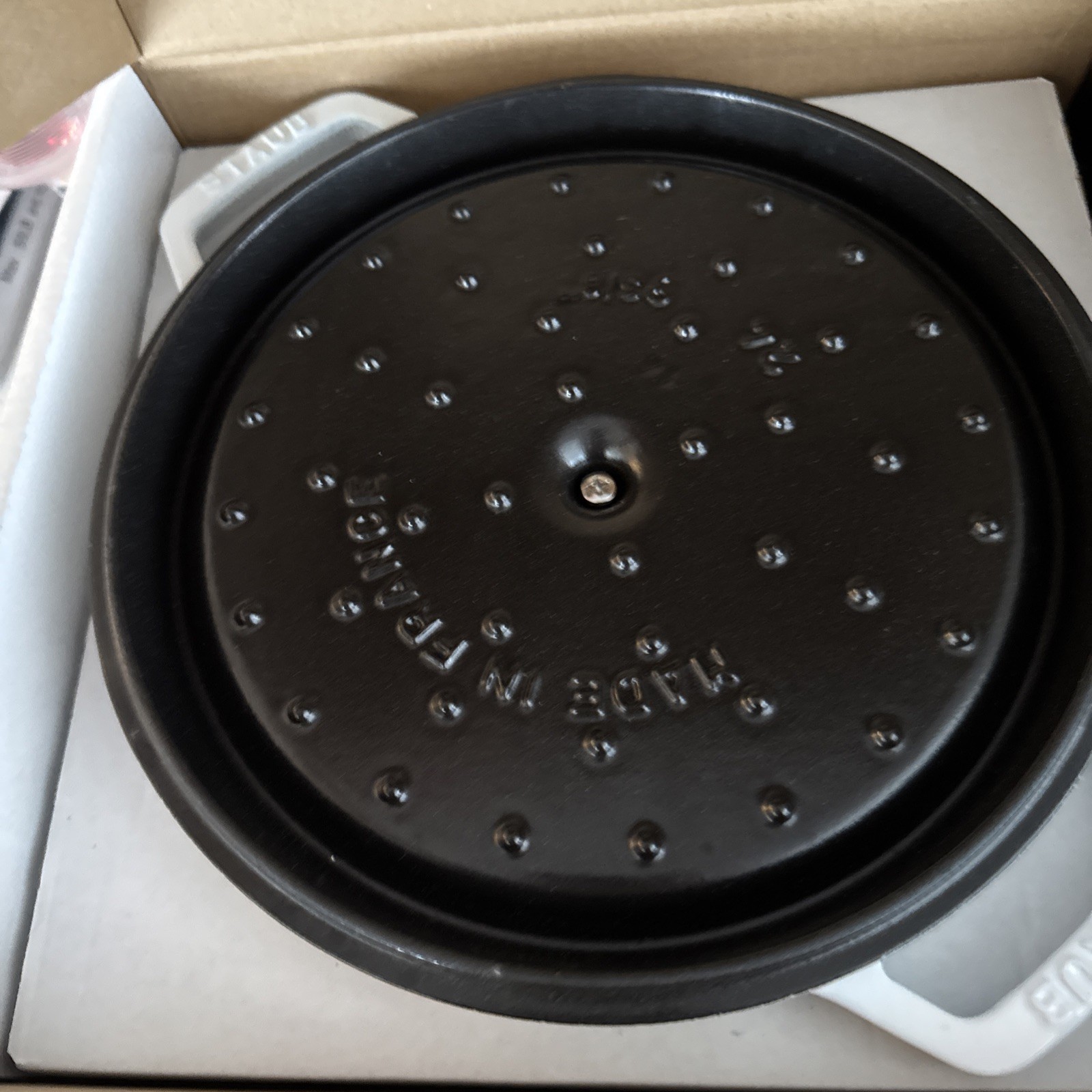 Staub 5 Qt Tall Cocette 24 Cm White NWT NWOB OPEN BOX