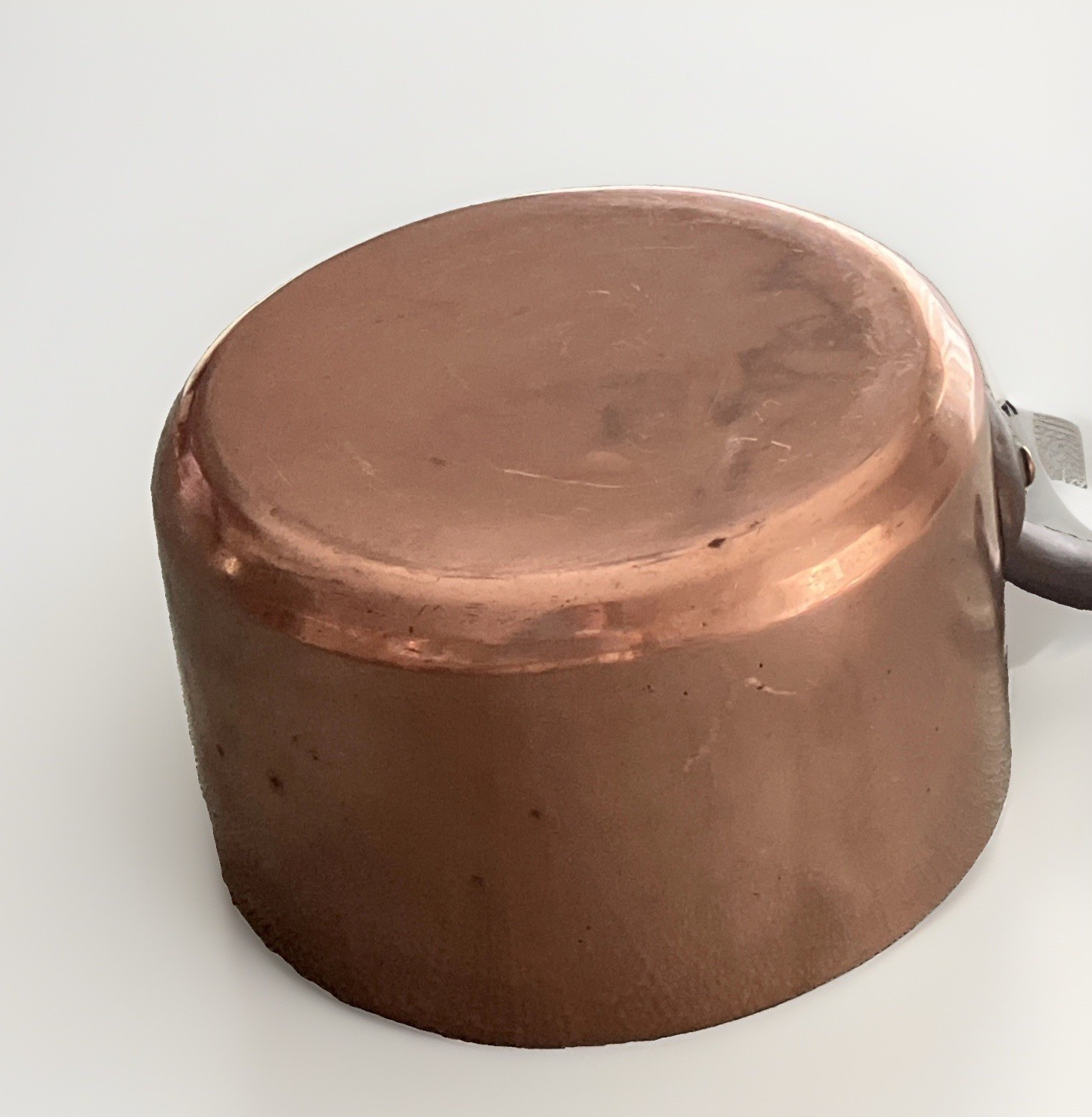 Vintage French Copper 7” Saucepan 2.5mm Solid Heavy 3 lb 4 oz