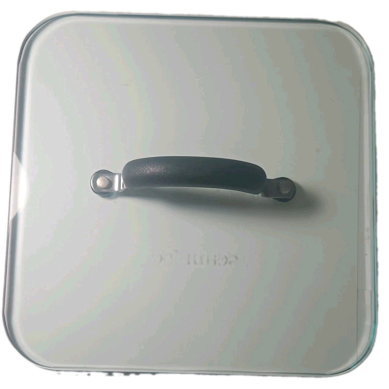 Technique 9″ Square 3lb Weighted Glass Bacon Burger Press , Insulated Handle