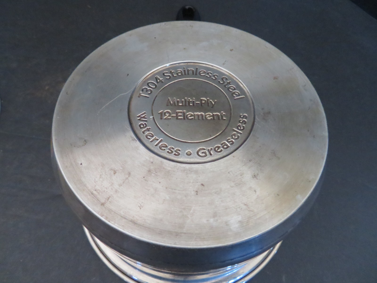 Vintage MAXAM 304 Surgical Stainless Steel Waterless Saucepan W/ or 1.7 Qt.