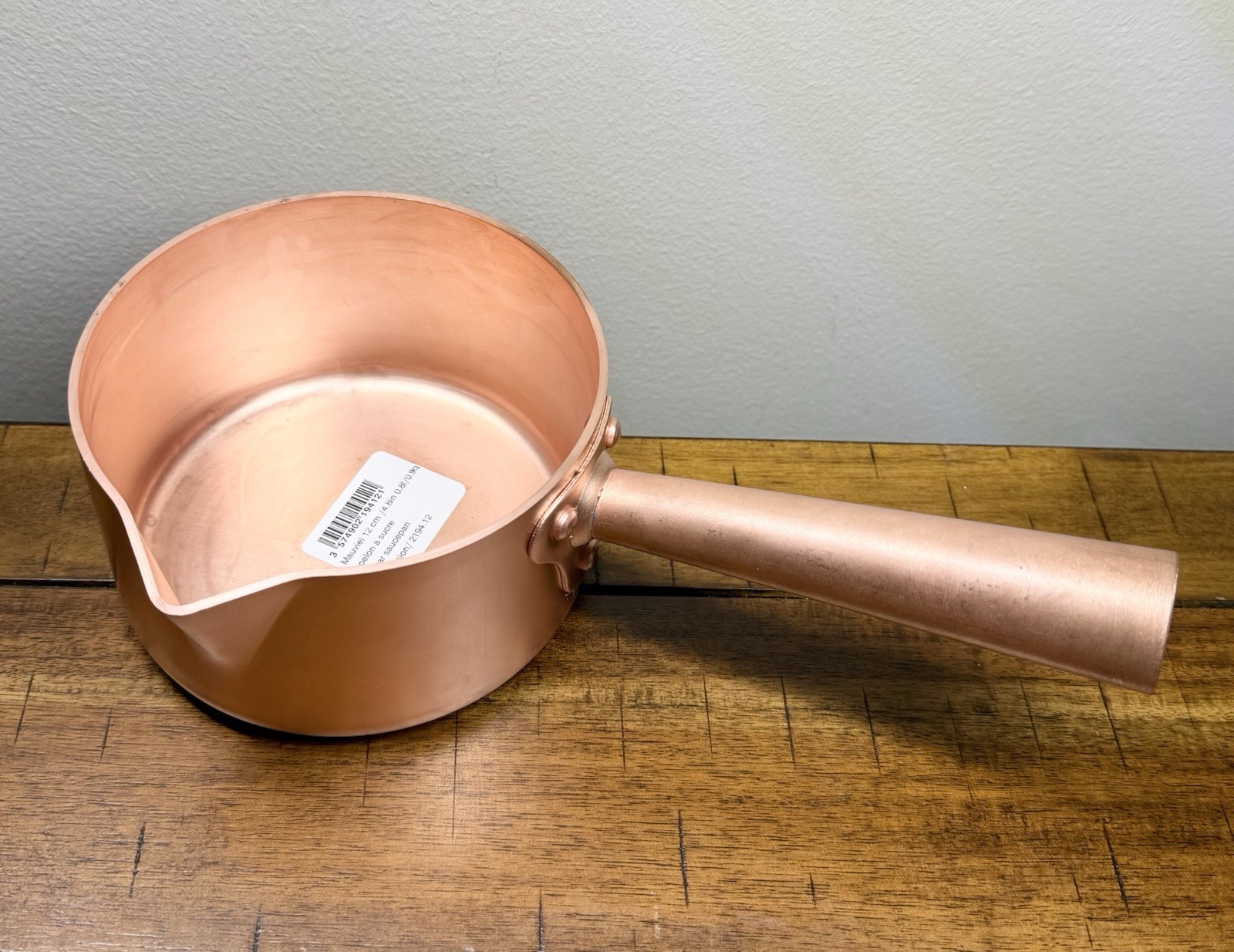 NEW MAUVIEL M’PASSION SUGAR SAUCEPAN Copper 12cm/4.8in/0.8l/0.9qt Made in France