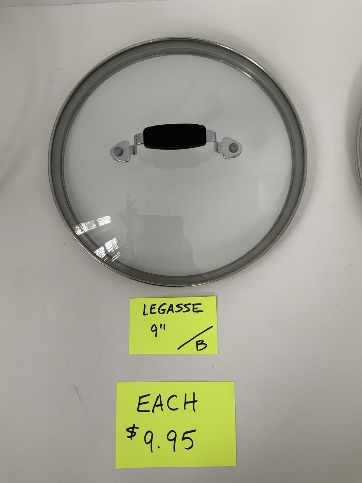 Emeril Lagasse Kitchen Corner Tempered Glass Replacement Lid Stainless Steel Rim