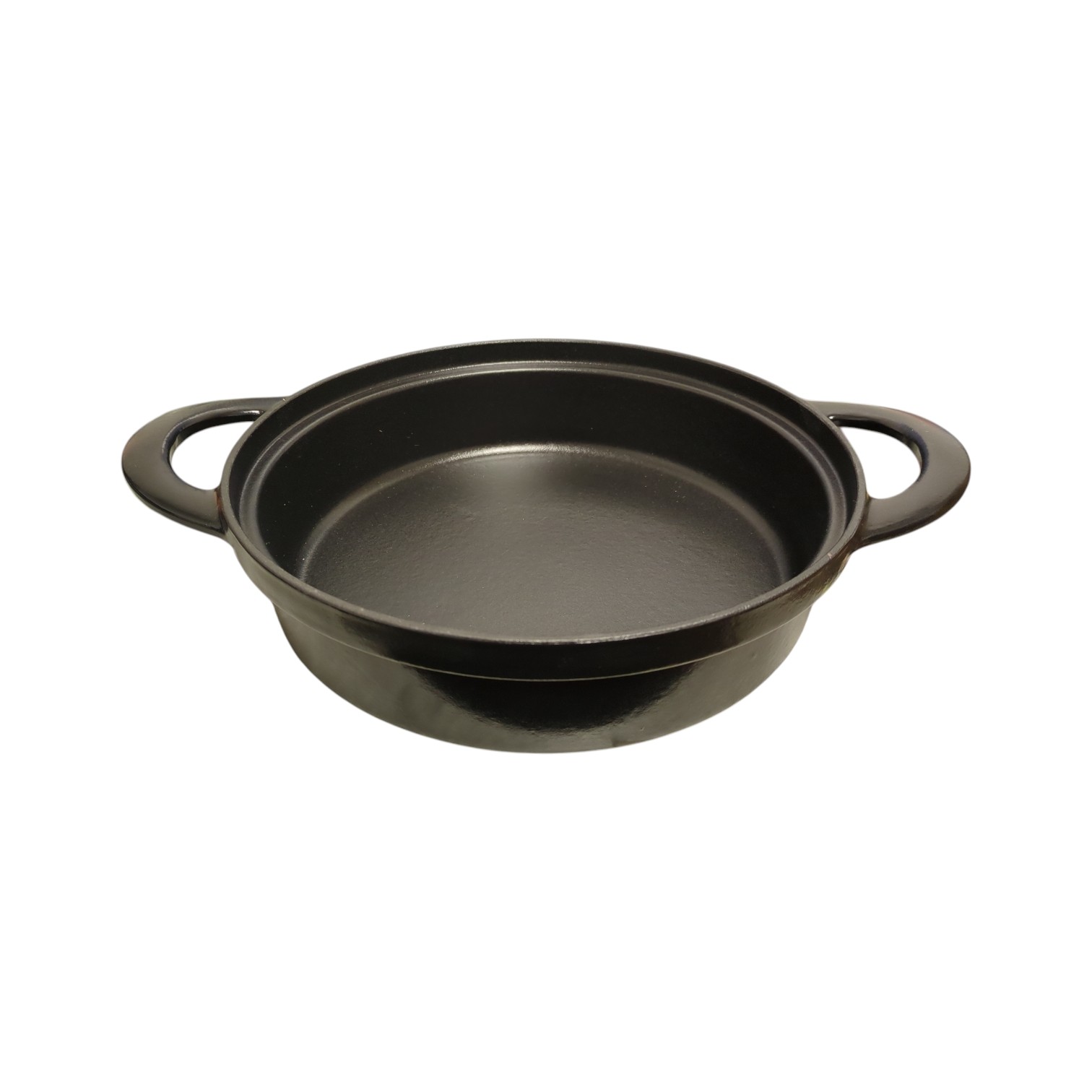 Tramontina 4 Piece Stackable Enamel Cast Iron Cookware Set, Black