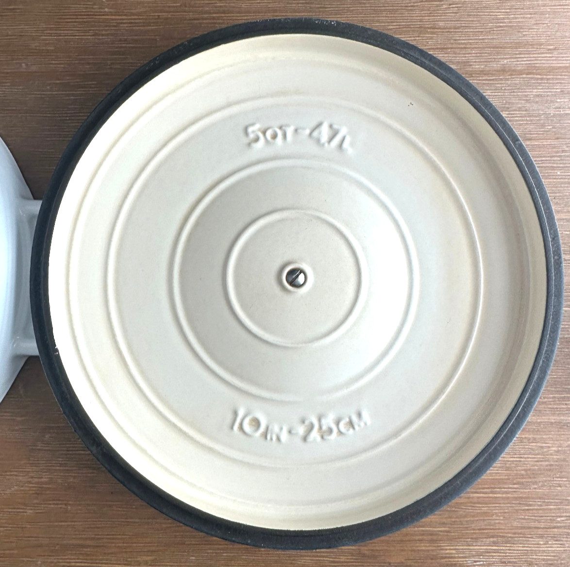 Made In – Cookware – 5Qt. enamelled cast iron pot /lid never used