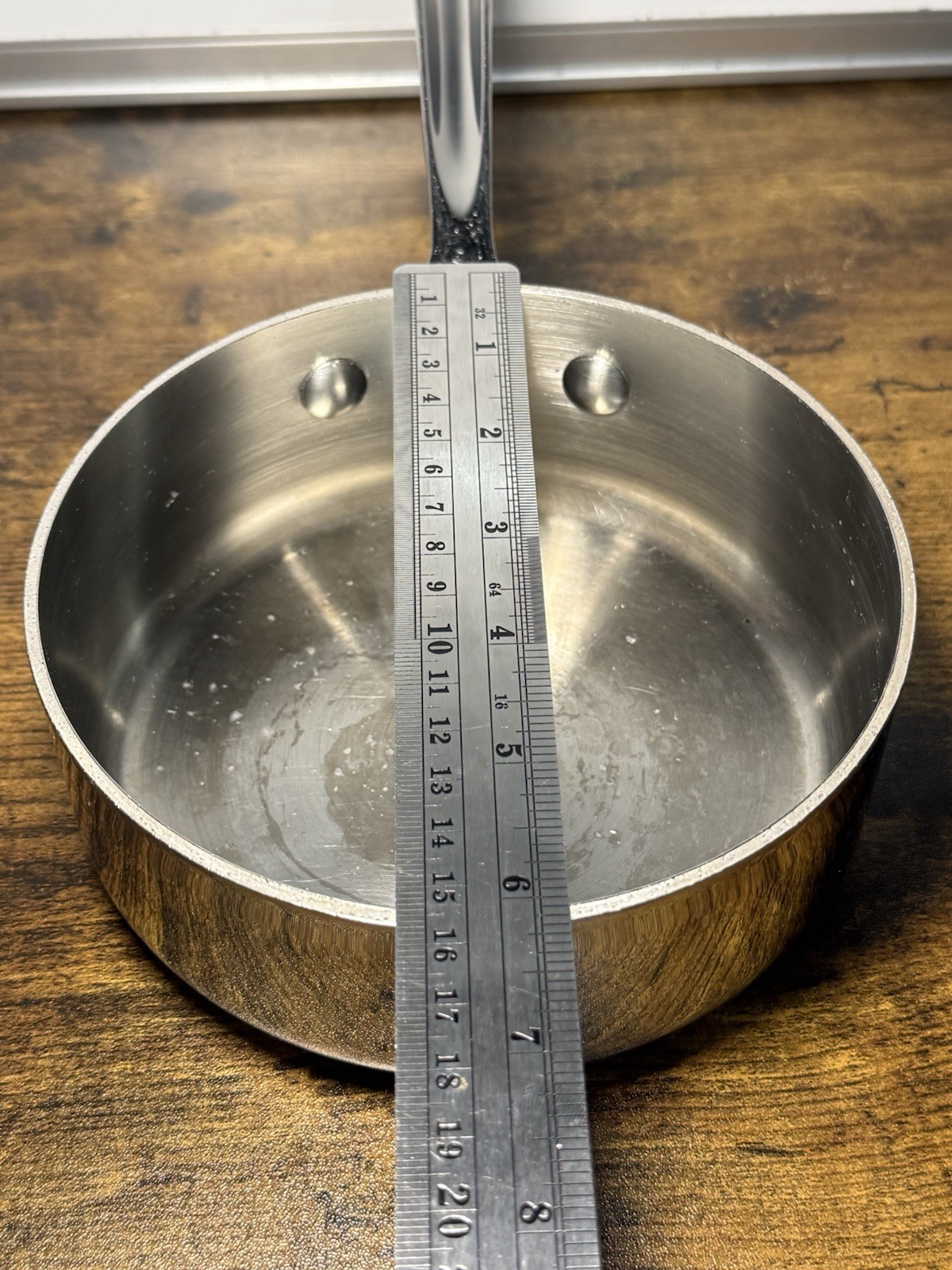 All-Clad Master Chef Metal Stainless Steel 1 Qt Saucier/Sauce Pan – No Lid