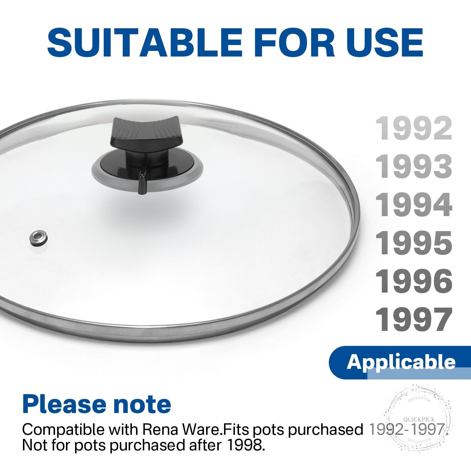 1725X Replacement Lid Knob With Vent for Rena ware 1992-1997 Pots