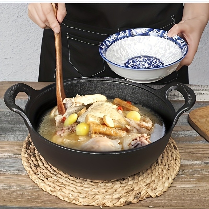 1/2pcs Versatile Pre-Seasoned Cast Iron