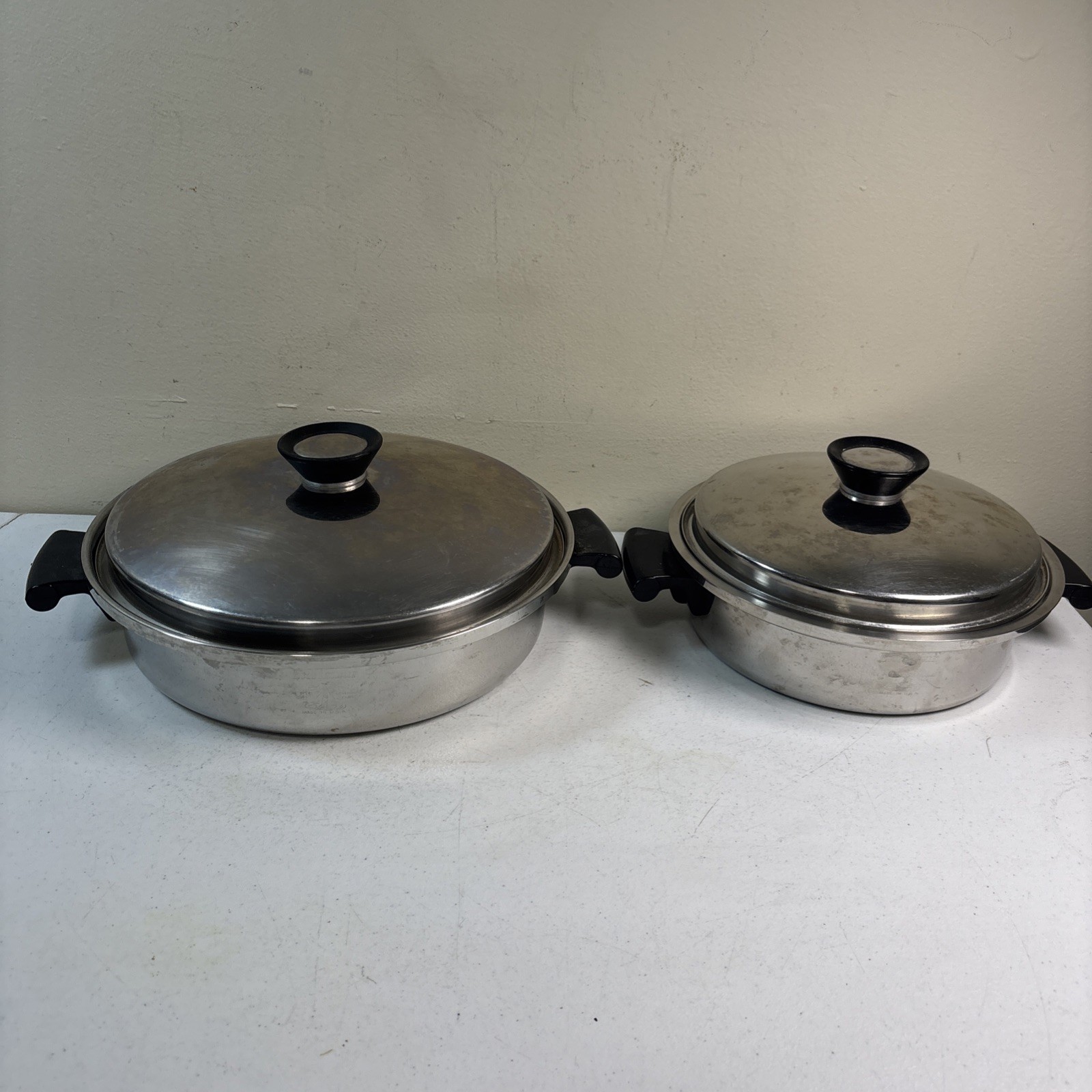 Excalibur Cookware 10” Skillet & 1.5 Qt Saucepan W/warmer & Lids made in USA