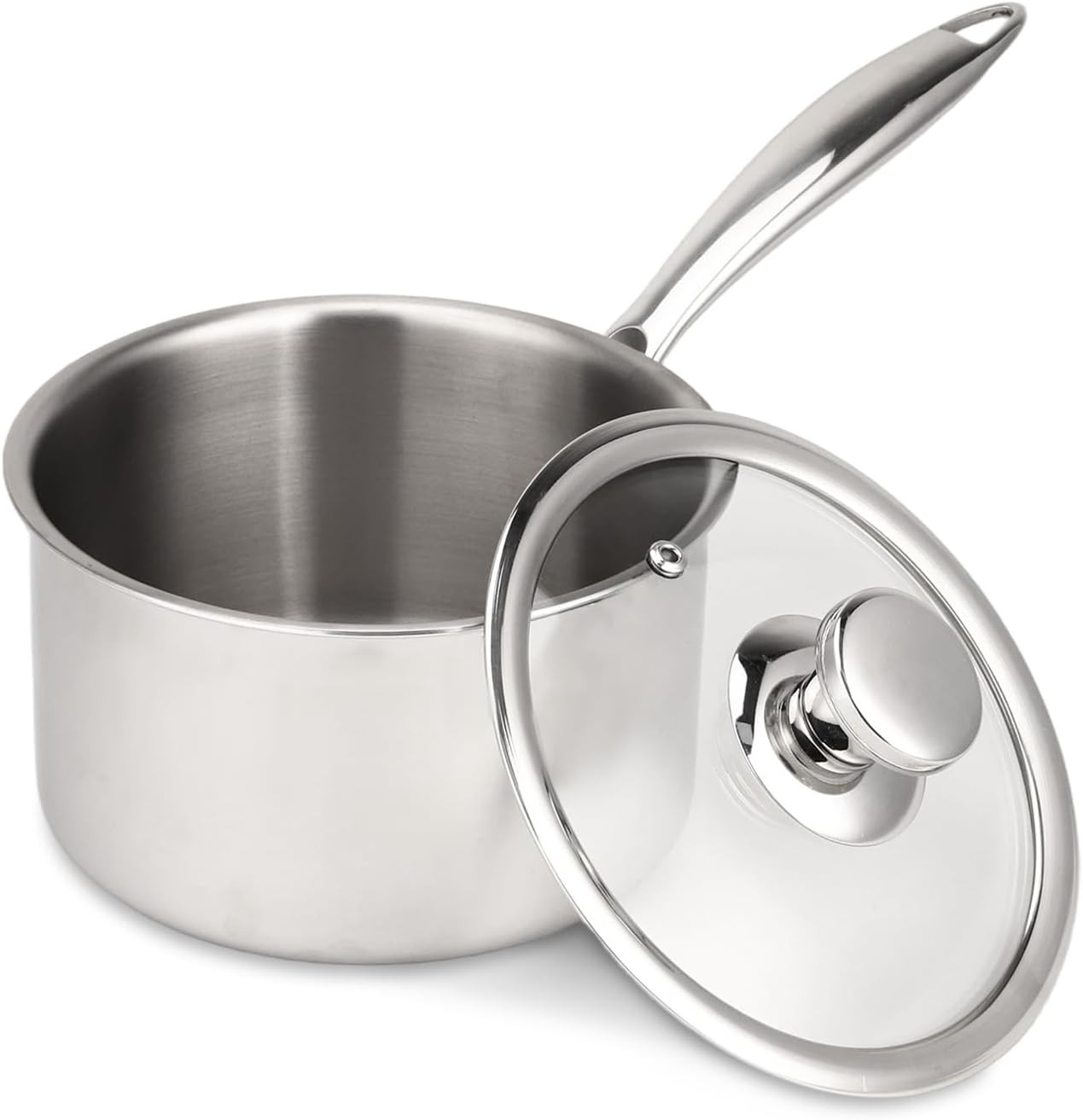 Pure No Coating Lightweight Milk Pot Compatible with All Stovetops for