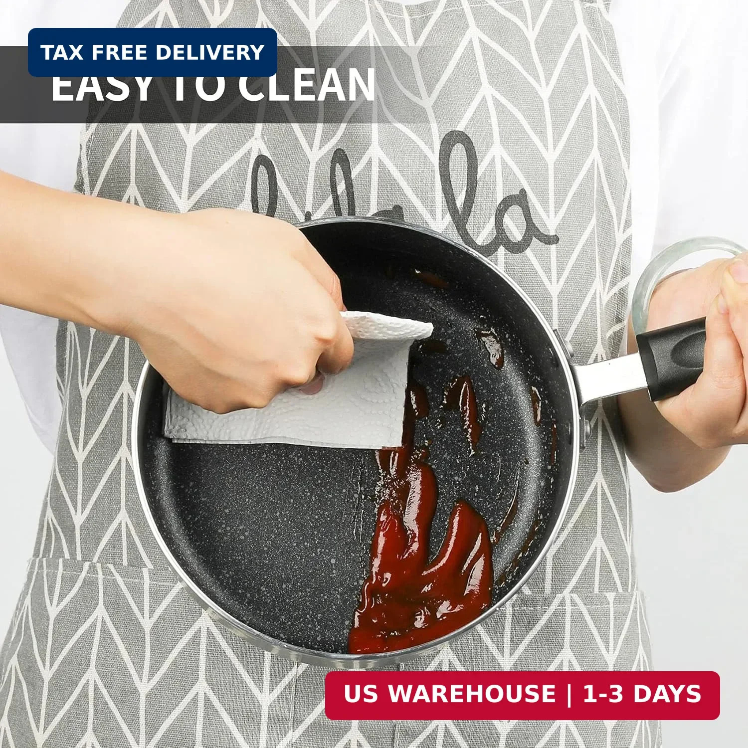 Nonstick Saucepan Set – 1.5 Quart and 2.5Quart,Ultra Non Stick Sauce Pan Small P