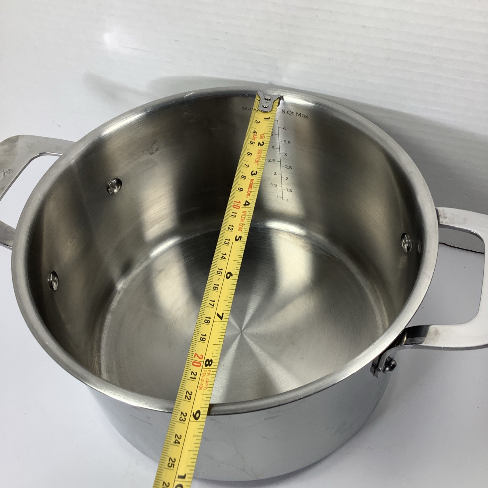 Emeril Lagasse 5 Qt 4.7 L Stock Pot Soup Dutch Oven Stainless Steel No Lid