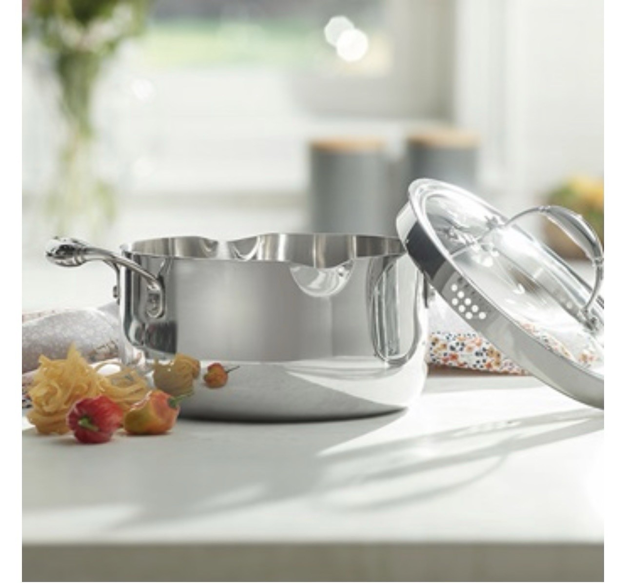 PRINCESS HERITAGE® TRI-PLY STAINLESS STEEL 4.5-Qt. Straining Casserole 5748