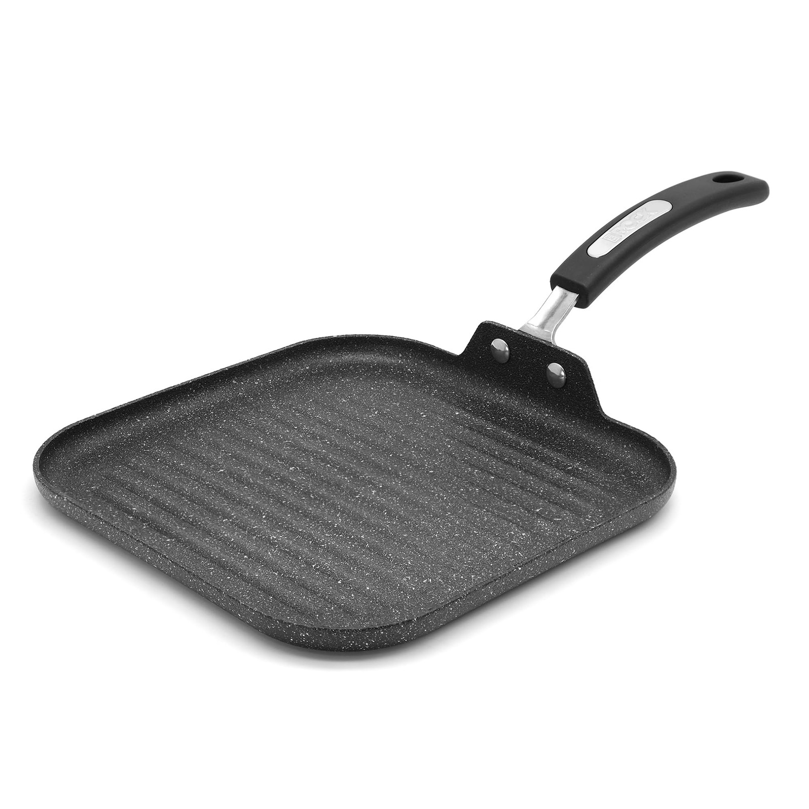 THE ROCK by Starfrit 10 Grill Pan with Bakelite Handle, Black