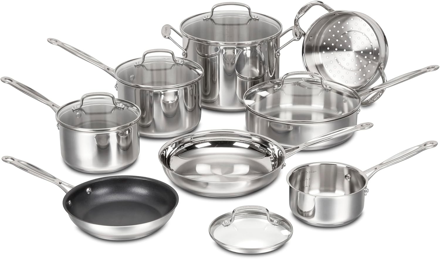 Chef’s Classic Stainless Cookware 13-Piece Set, 77-13