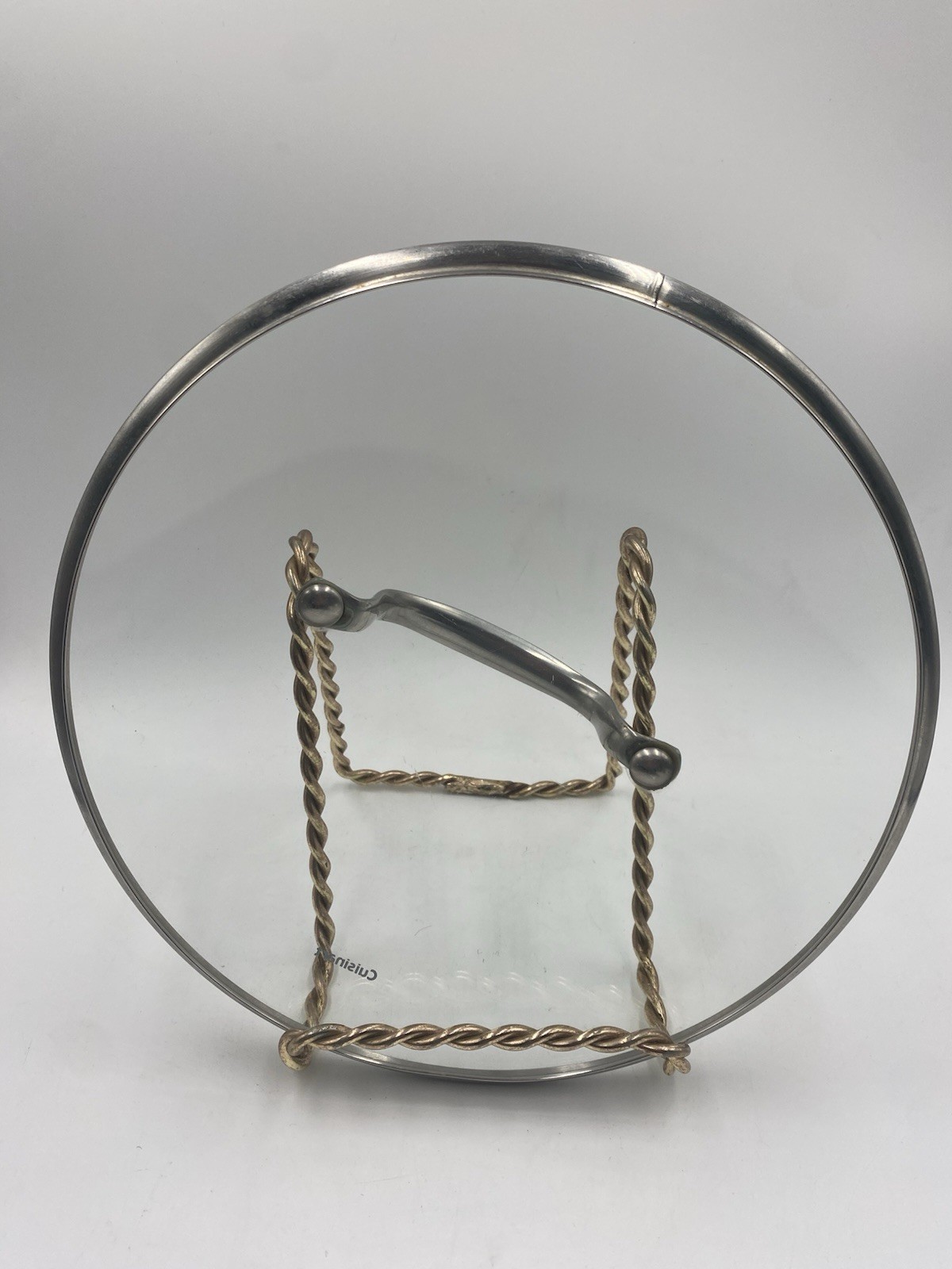 Cuisinart Glass Pot Pan Replacement Lid Only 10 1/4“ OD 9 3/8” Inside Diameter