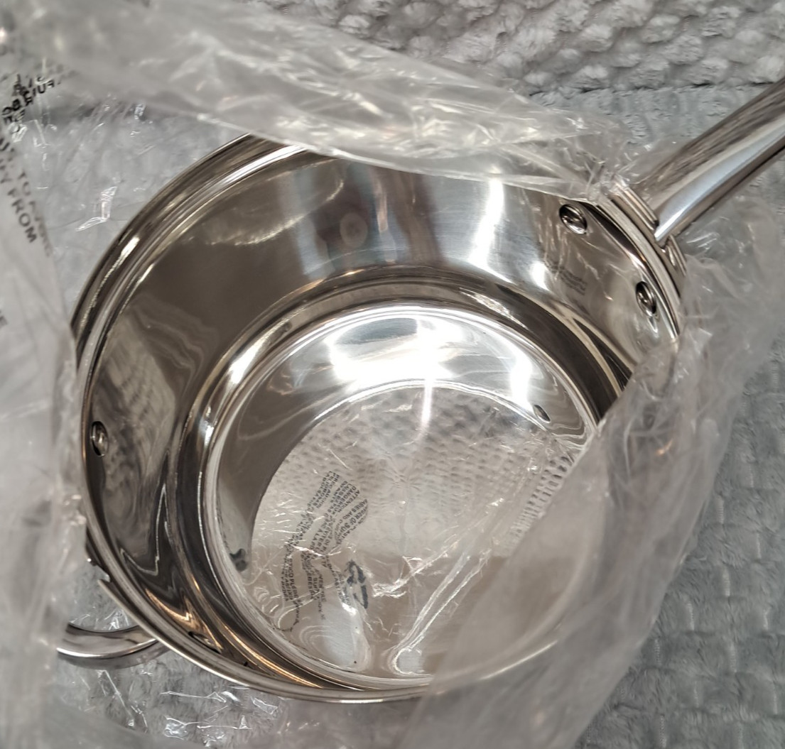 New Oster Sangerfield 3pc Deep Fryer Set 4.8 QT Stainless Steel With Basket Lid