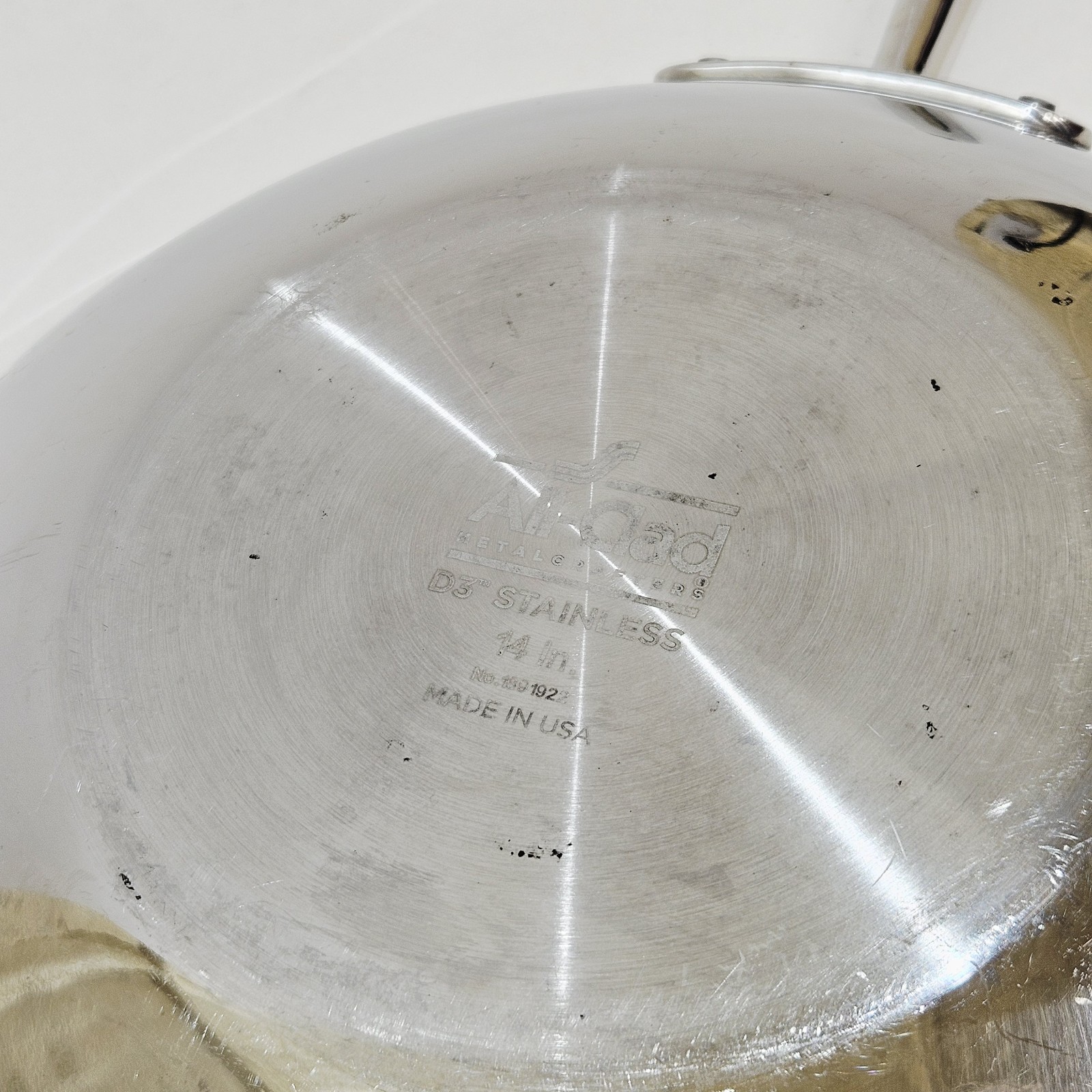 All-Clad D3 Stainless Steel 14 Inch Wok USA Made 1591922