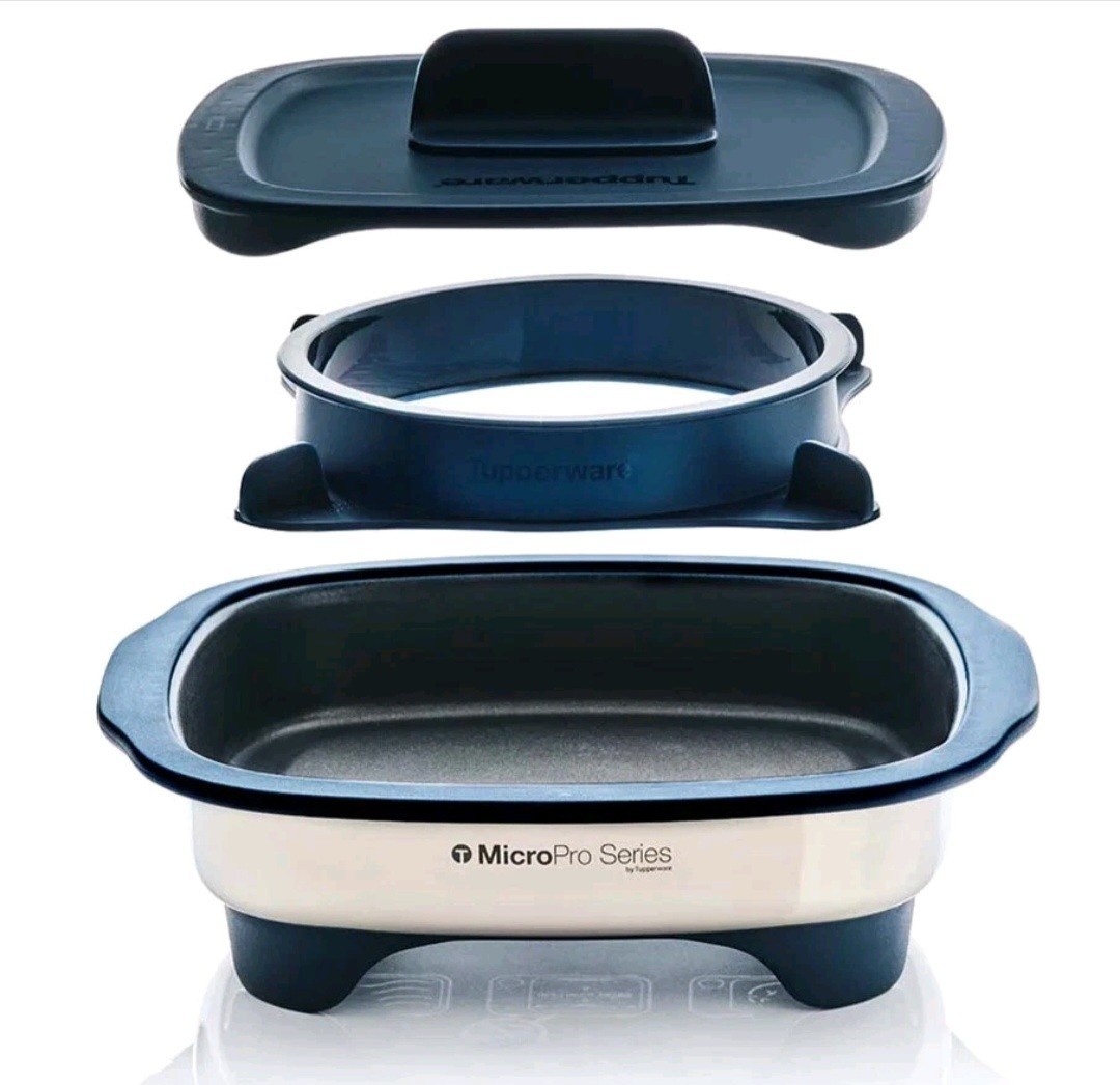 Tupperware Micropro Series Grill Set PLUS Pro Ring Microwavable BRAND NEW In BOX