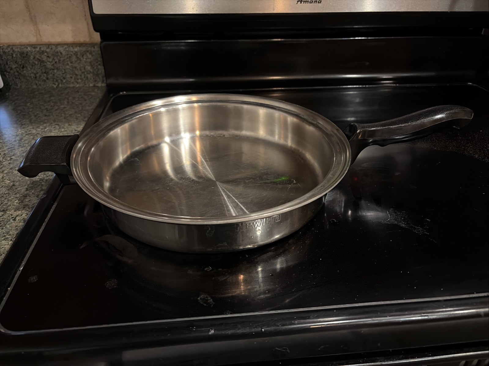 New Era 5 Ply Stainless Steel Skillet Sauce Pan Pot Cookware AlCore 10” USA Made