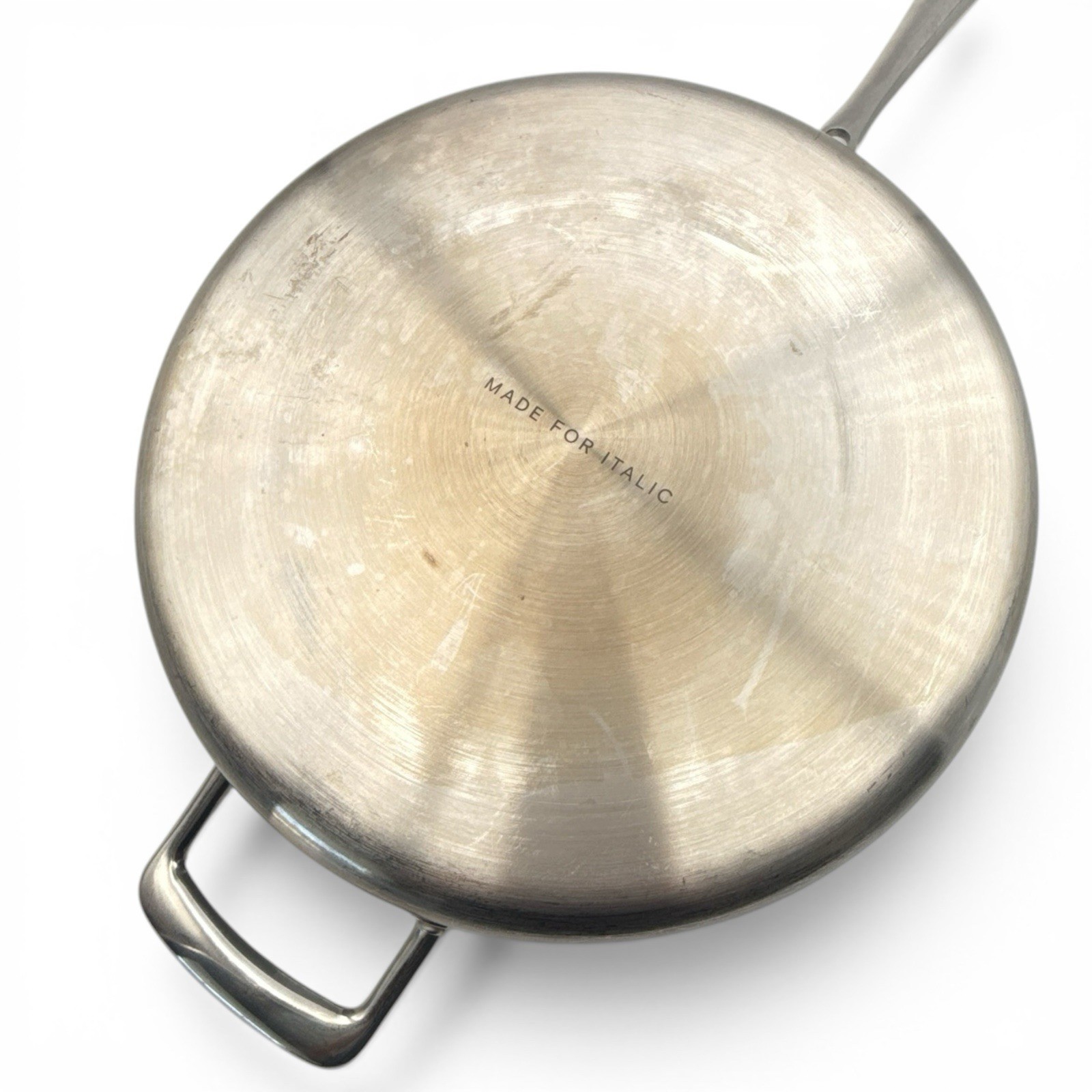 Italic 3Qt Stainless Steel Clad Saucier Pan With Lid